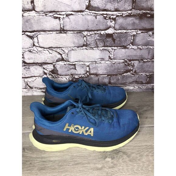 Hoka One One Mach 4 Blue Coral Synthetic Lace Up Running Shoes Men 9.5D US/43.3 main image 4